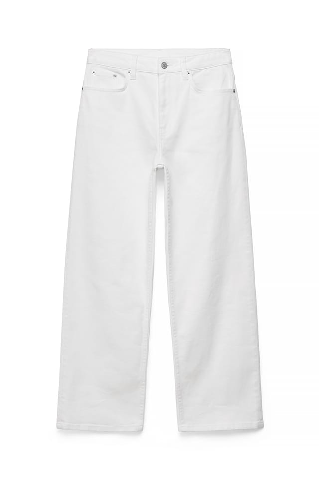 White Yard vaqueros tobilleros de tiro alto