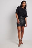 Vistara Sequin Mini Skirt Black