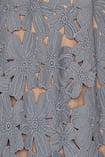 Floral Crochet Midi Dress Blue NA KD