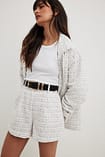 Strawberry Cream Tweed Shorts main image 1
