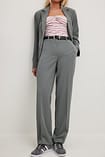 Straight Leg Suit Pants White