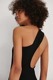One-Shoulder Sleeveless Dress