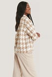 Winterjacke Damen Fleece - Kariert Langarm Flanell
