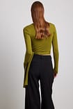 LONG SLEEVE WRAP TOP LOOM TO TOMB