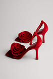 Velvet Rose Heels Red | NA-KD
