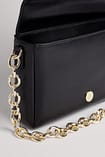 Sac Bandoulière En Cuir Tissé Aidrani - Noir - Petit Sac à Main Luxe Avec Bandoulière Détachable