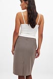 Check Pencil Skirt Brown | NA-KD