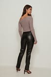Pure Energy Pu Pants Chocolate
