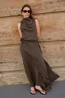 Top with drawstring detail