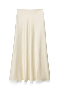 Crinkle Bias Cut Maxi Skirt