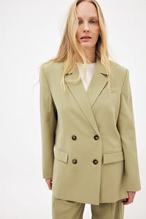 Double Breasted Oversized Blazer
