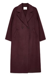 Double Buttoned Wool Blend Coat