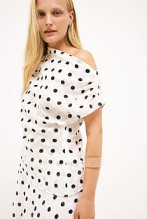 Draped Short Sleeve Top
