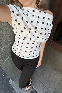 Draped Short Sleeve Top