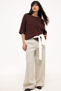 Drawstring Linen Pants