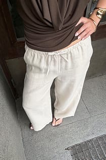 Drawstring Linen Pants