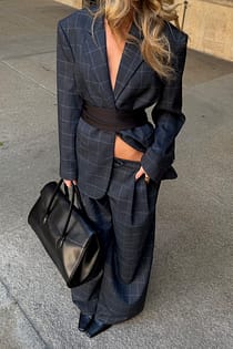 Blazer oversize à carreaux Alex Maxi