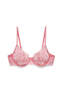 Flower Embroidery Sling Wire Bra