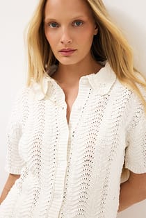 Chemise en maille et crochet