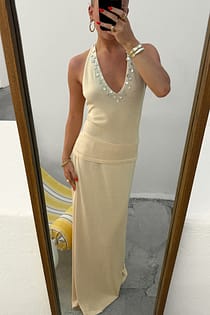 Strikket Maxi Nederdel