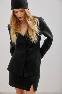 Sanduhr-Bluse aus Leinen
