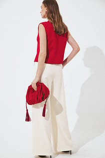 Pantalón ancho de talle alto
