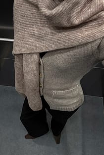 Knitted Alpaca Blend Scarf