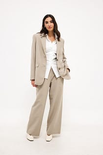 Wide Mid Waist Pants
