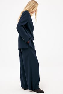 Mid Waist Wide Leg Pants