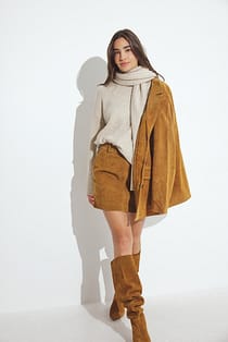 Mini Suede Skirt