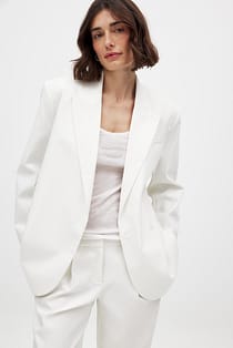 Oversized blazer med omslag