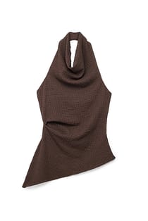 Struktureret top med halterneck
