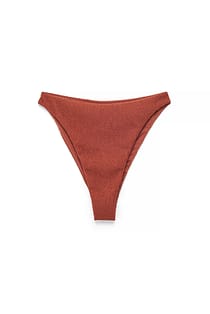 Bikinitrusse med høj talje og struktur