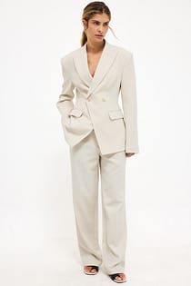 Wide Leg Mid Waist Pants