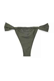 Wide Strap Draped Bikini Panty