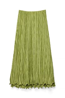 Flounced Hem Maxi Skirt