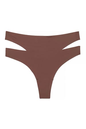 Dark Brown 2-pack Onzichtbare String