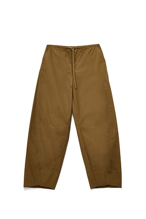Olive Barrelbyxor i bomull