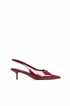 Escarpins Femme à Talon Moyen 4cm PPXID - Bout Pointu, Slingback, Semelle Antidérapante, Confortables (beige/noir)