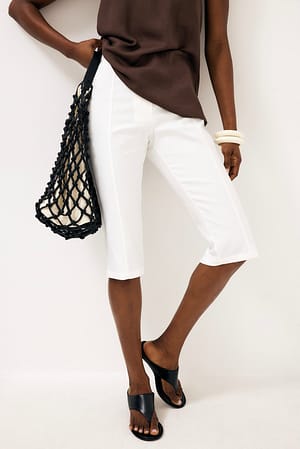 White Capri broek