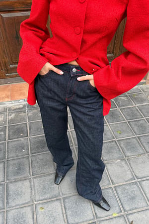 Rinse Wash Rette jeans med middels høy midje