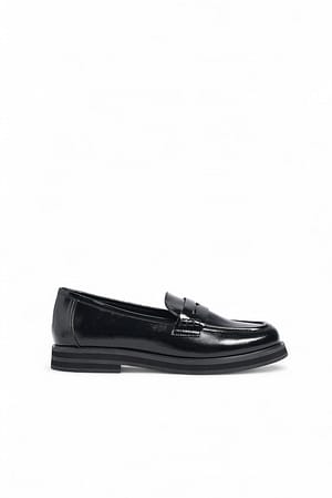 Black Chunky Loafers