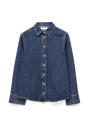 Dark Blue klassisches Jeanshemd