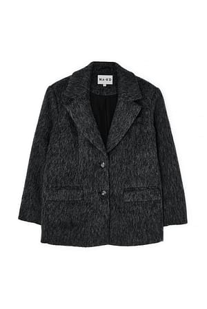 Classic Wool Blend Short Coat Grey | NA-KD 