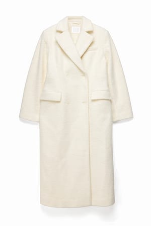 Offwhite Double Breasted Structured Coat
