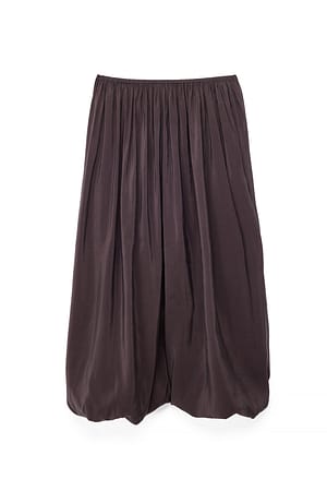 Plum Falda midi drapeada de modal