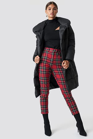 shawl collar padded jacket