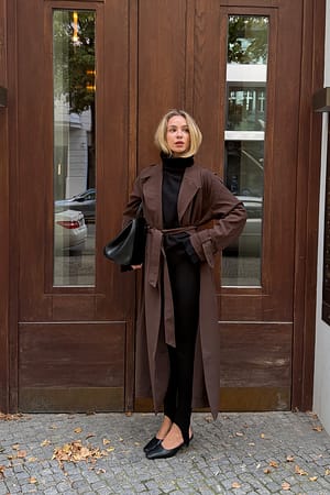 Brown Long Trenchcoat