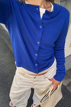 Blue Fin Strikket Cardigan