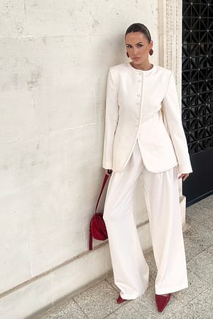 Offwhite Fitted Blazer